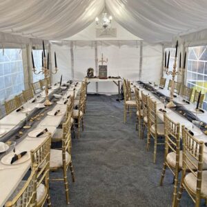 Wedding Marquee with Floral Decor